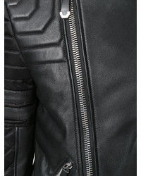 schwarze Lederjacke von Philipp Plein