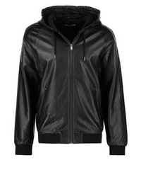 schwarze Lederjacke von YOURTURN