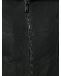 schwarze Lederjacke von Giorgio Brato