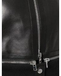 schwarze Lederjacke von Givenchy