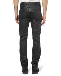 schwarze Lederjeans von Balenciaga