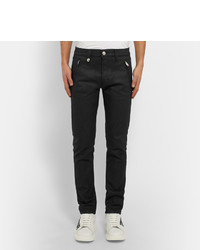 schwarze Lederjeans von Alexander McQueen