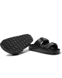 schwarze Ledersandalen von Birkenstock