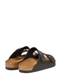 schwarze Ledersandalen von Birkenstock