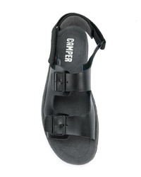 schwarze Ledersandalen von Camper