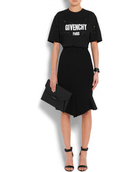 schwarze Ledersandalen von Givenchy