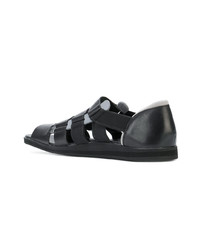 schwarze Ledersandalen von Camper