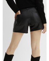 schwarze Ledershorts von bonprix