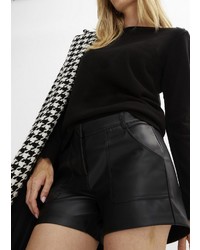 schwarze Ledershorts von bonprix