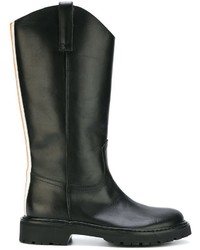 schwarze Lederstiefel von A.F.Vandevorst