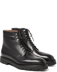 schwarze Lederstiefel von John Lobb