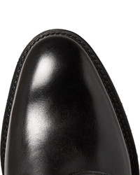 schwarze Lederstiefel von John Lobb