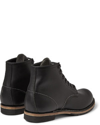 schwarze Lederstiefel von Red Wing Shoes