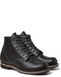 schwarze Lederstiefel von Red Wing Shoes