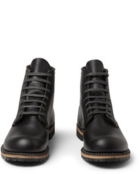 schwarze Lederstiefel von Red Wing Shoes