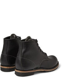 schwarze Lederstiefel von Red Wing Shoes