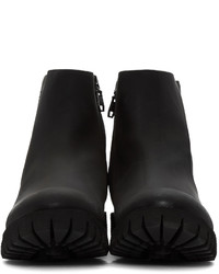 schwarze Lederstiefel von Diesel