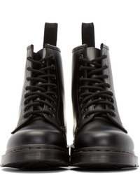 schwarze Lederstiefel von Dr. Martens