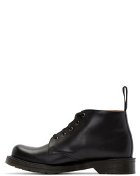 schwarze Lederstiefel von Dr. Martens