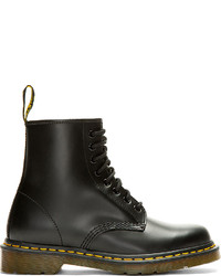 schwarze Lederstiefel von Dr. Martens