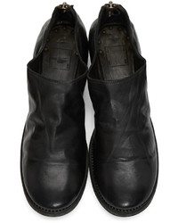 schwarze Lederstiefel von Guidi