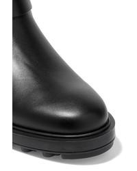 schwarze Lederstiefel von Tod's