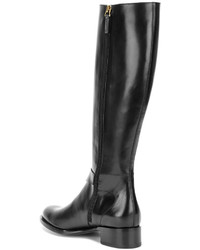 schwarze Lederstiefel von Rupert Sanderson