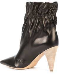 schwarze Lederstiefel von Derek Lam