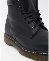 schwarze Lederstiefel von Dr. Martens