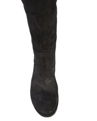 schwarze Lederstiefel von Fauzian Jeunesse'