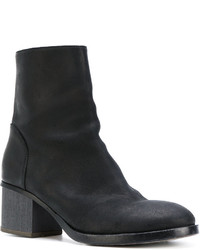 schwarze Lederstiefel von Damir Doma