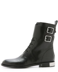 schwarze Lederstiefel von Marc by Marc Jacobs