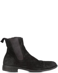 schwarze Lederstiefel von Guidi