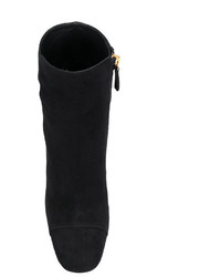 schwarze Lederstiefel von Giuseppe Zanotti Design