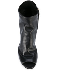 schwarze Lederstiefel von Officine Creative