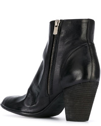 schwarze Lederstiefel von Officine Creative