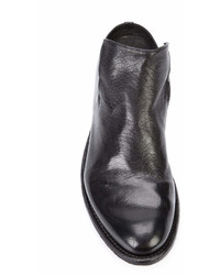 schwarze Lederstiefel von Officine Creative