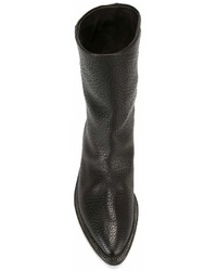 schwarze Lederstiefel von Marsèll