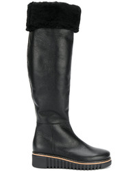 schwarze Lederstiefel von Loriblu