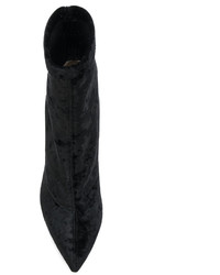 schwarze Lederstiefel von Jimmy Choo