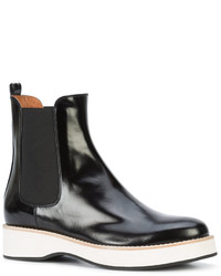 schwarze Lederstiefel von Derek Lam