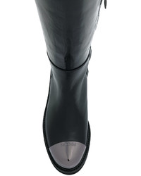 schwarze Lederstiefel von Baldinini