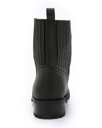 schwarze Lederstiefel von Ash