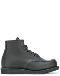 schwarze Lederstiefel von Red Wing Shoes