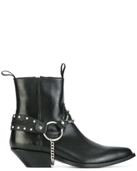 schwarze Lederstiefel von Sonora