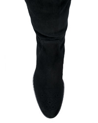 schwarze Lederstiefel von Unützer