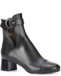 schwarze Lederstiefel von Derek Lam