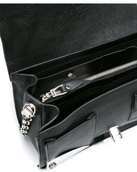 schwarze Ledertaschen mit Sternenmuster von Versace