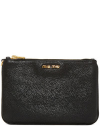 schwarze Ledertaschen von Miu Miu