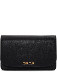 schwarze Ledertaschen von Miu Miu